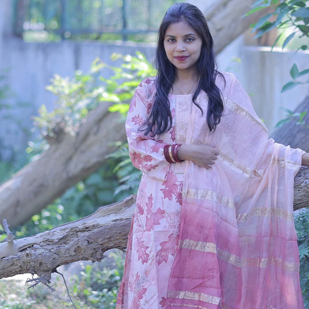 Pahnawaa Blush Maple Elegance Suit Set