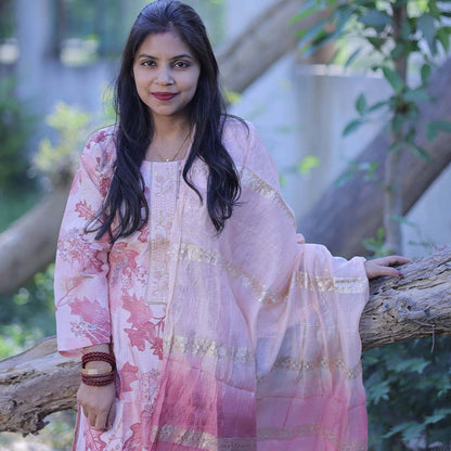 Pahnawaa Blush Maple Elegance Suit Set